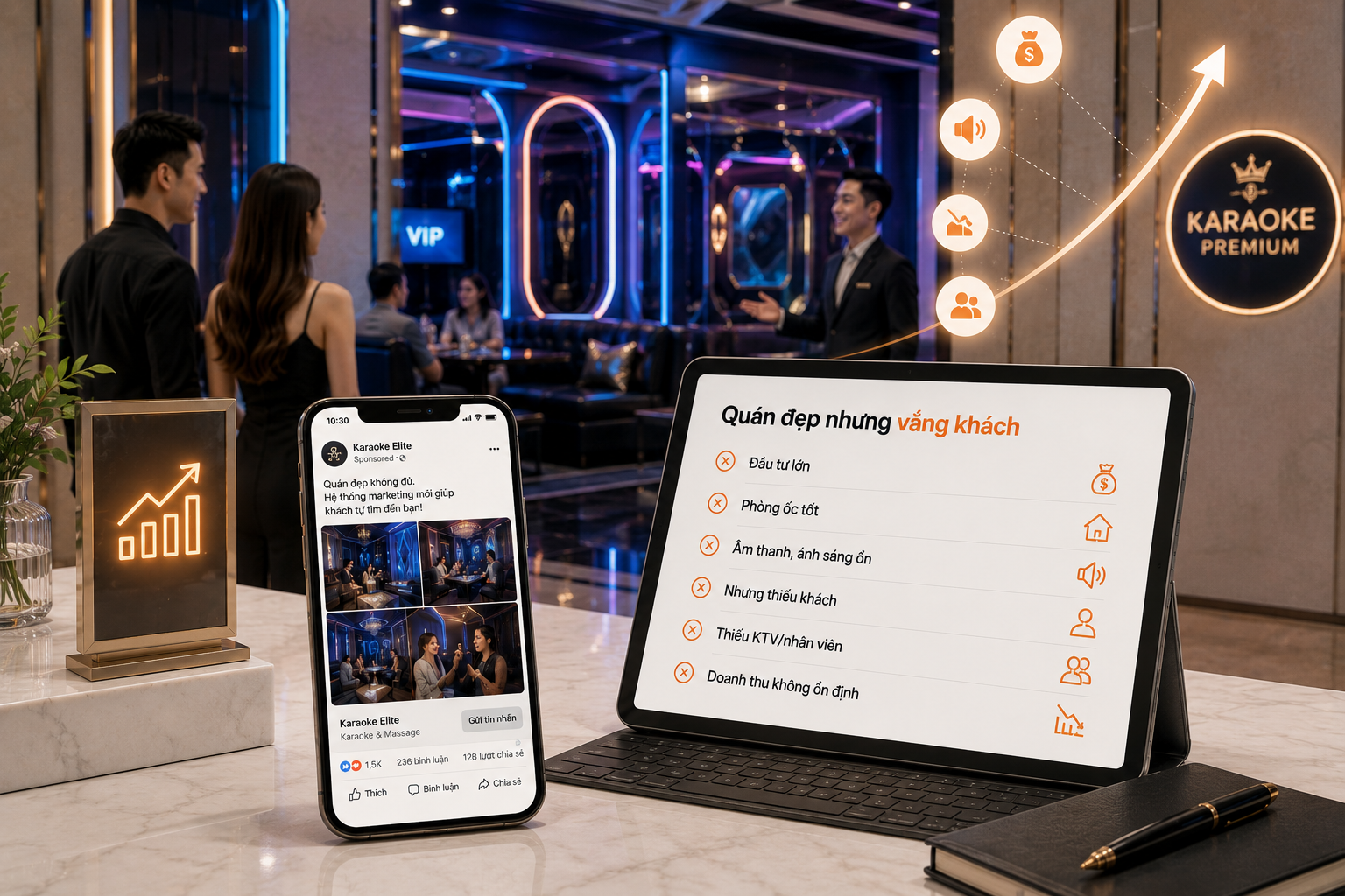 Có marketing bài bản, đông khách