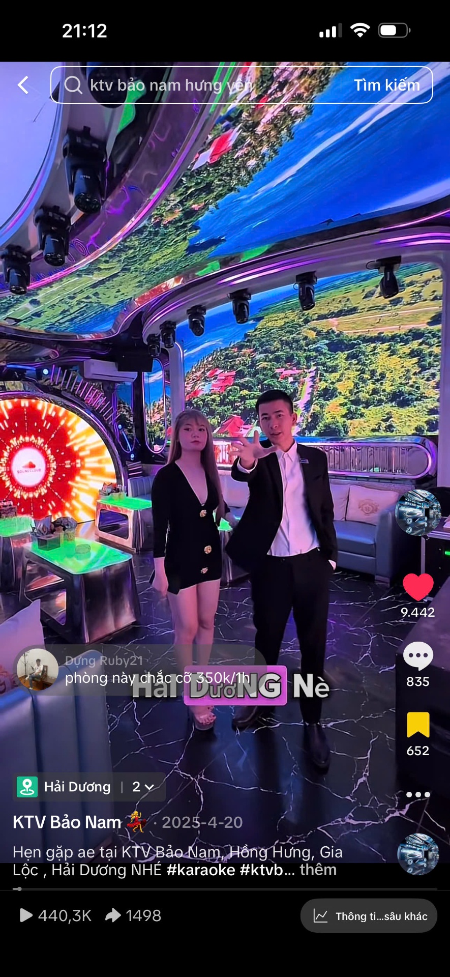 Video review phòng hát KTV Bảo Nam
có 440K lượt xem
1.498 lượt chia sẻ
9.442 tym - 835 bình luận